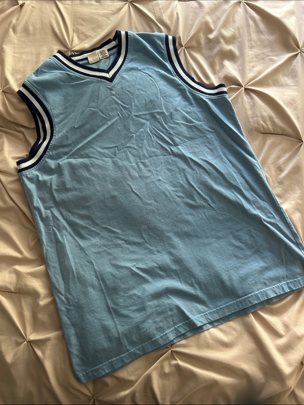 Oxford-Fulham O-F Varsity Ringer Tank Top Blue XL 48